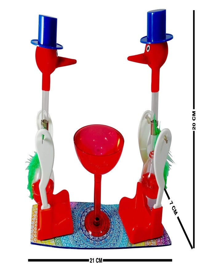 MANGO PIE Drinking Bird Perpetual Motion Science Toy | Classic Dippy Bird Physics Experiment | Educational STEM Desk Toy | Office & Home Decor Gift - Image 5